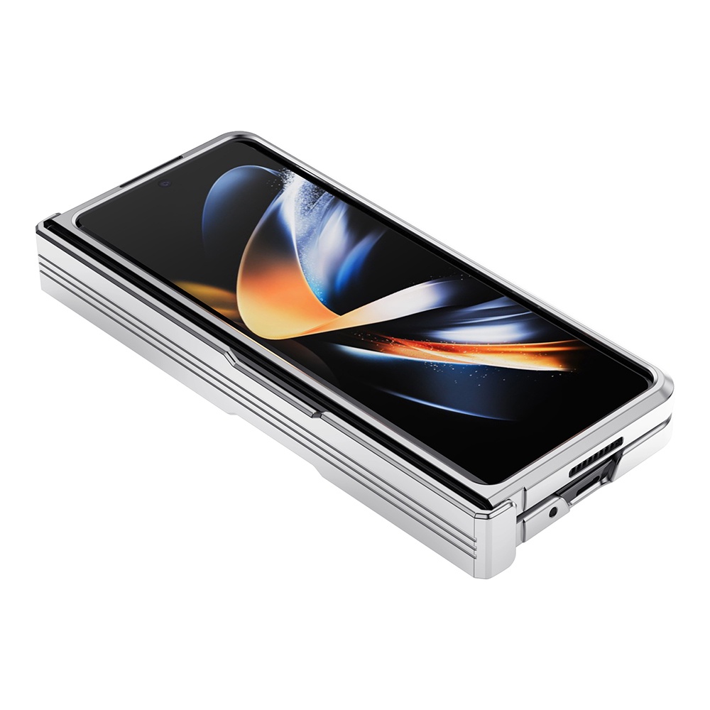Hinge Phone Case For Samsung Galaxy Z Fold 4 5G Armor Cover Full Protection Shockproof Bracket