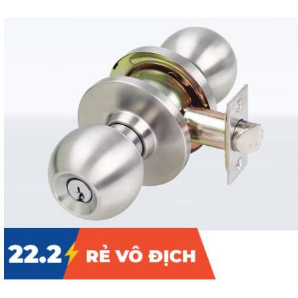 (Cực sốc) Ổ Khóa Tay Nắm Tròn Inox giá siêu rẻ