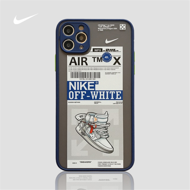 Sport Brand NIKE Phone Case iPhone 11 Pro Max Trend Joint name Supreme off white Casing iPhone X XS MAX XR Hard PC Back Cover iPhone 6 6S 7 8 Plus SE 2020 12Promax 12Mini