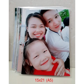 In ảnh size 15x21 (1/2 tờ A4)