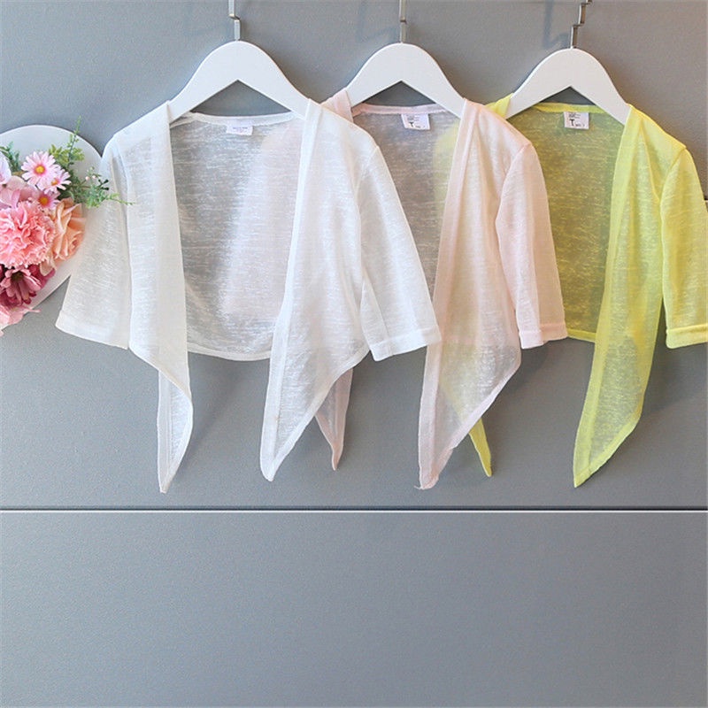 Áo khoác mỏng chống nắng thời trang mùa hè phong cách Hàn Quốc dành cho bé gái