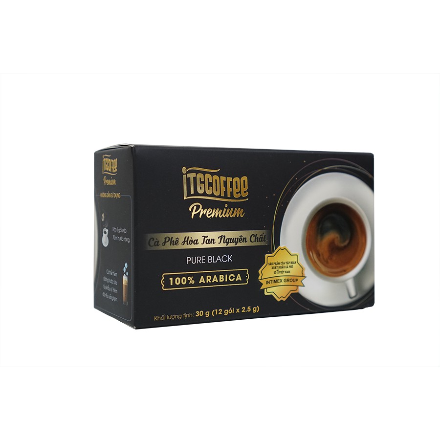 Cà Phê Hòa Tan Nguyên Chất 100% Arabica - Hộp 30g (12 gói x 2.5g) | BigBuy360 - bigbuy360.vn