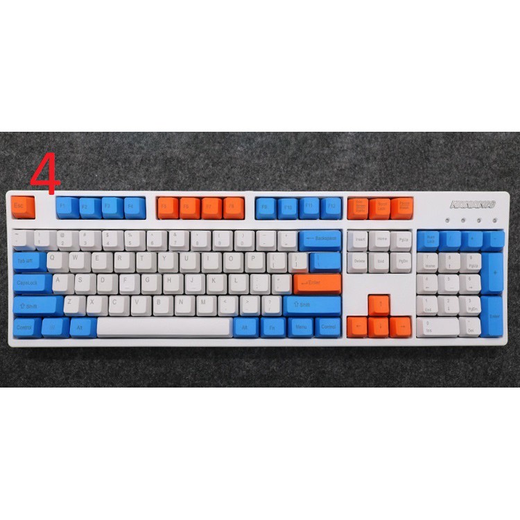 Set Keycap PBT fullsize TKL - bộ nút bàn phím cơ carbon sakura dolch