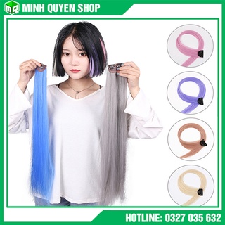 Kẹp Tóc Giả Sợi Dài, Móc Line Tóc Xinh Xắn Lạ Mắt Sợi Tơ Nhân Tạo Mềm Mượt