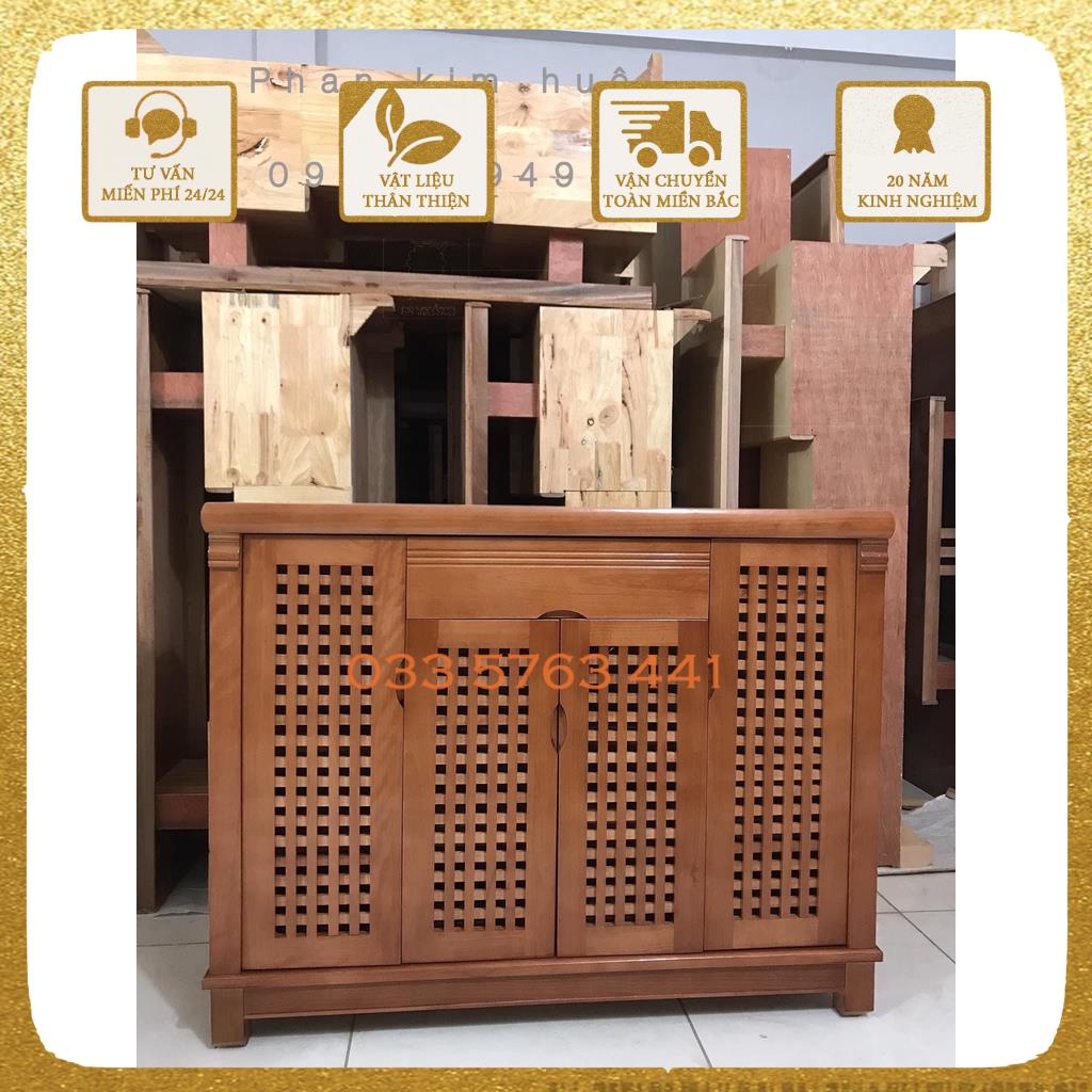 Tủ giày dép gỗ venner xoan đào cao cấp nhiều kích thước phù hợp mọi không gian