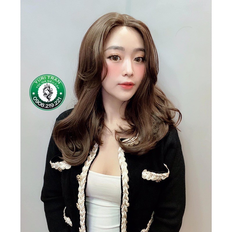 [FREESHIP] Tóc giả nữ chính hãng (Tóc bộ siêu da đầu Lace wig dợn)