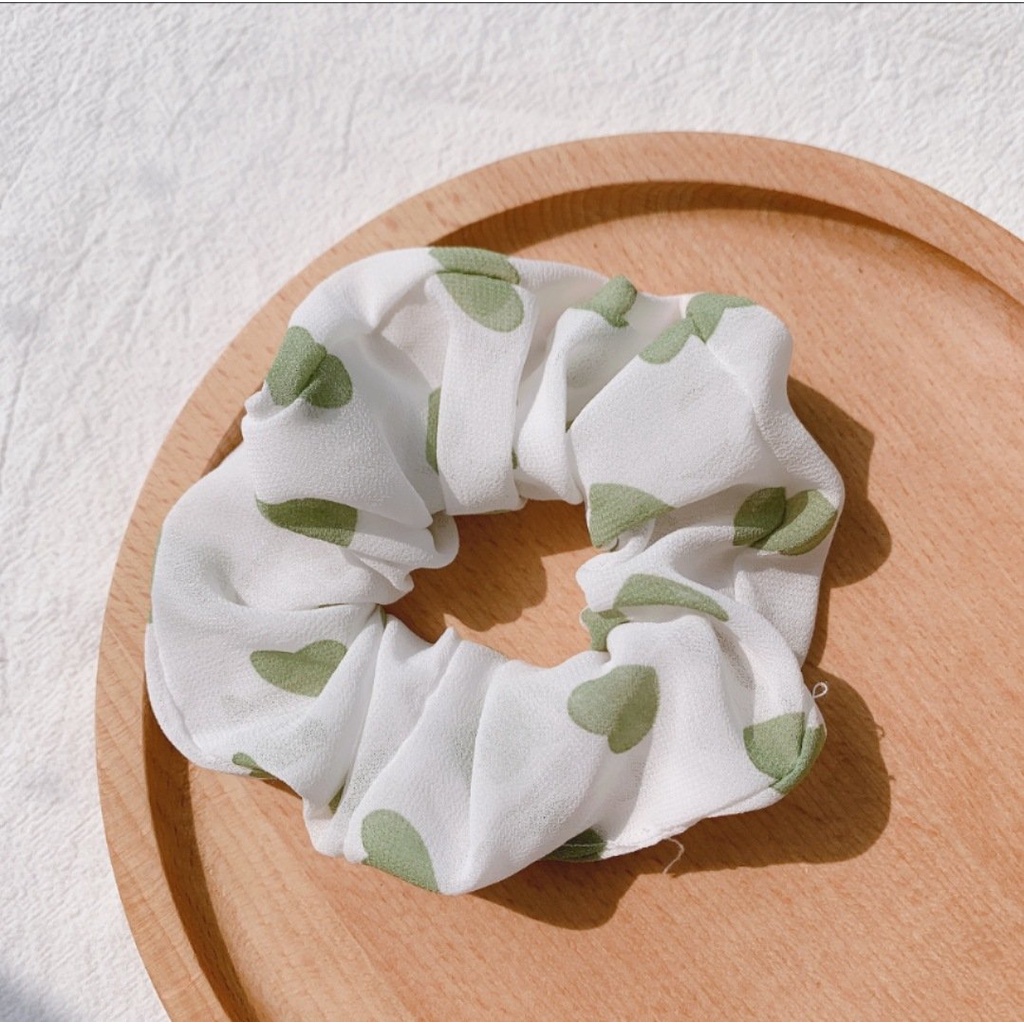 Dây buộc tóc, cột tóc scrunchie hoa quả dễ thương - S05