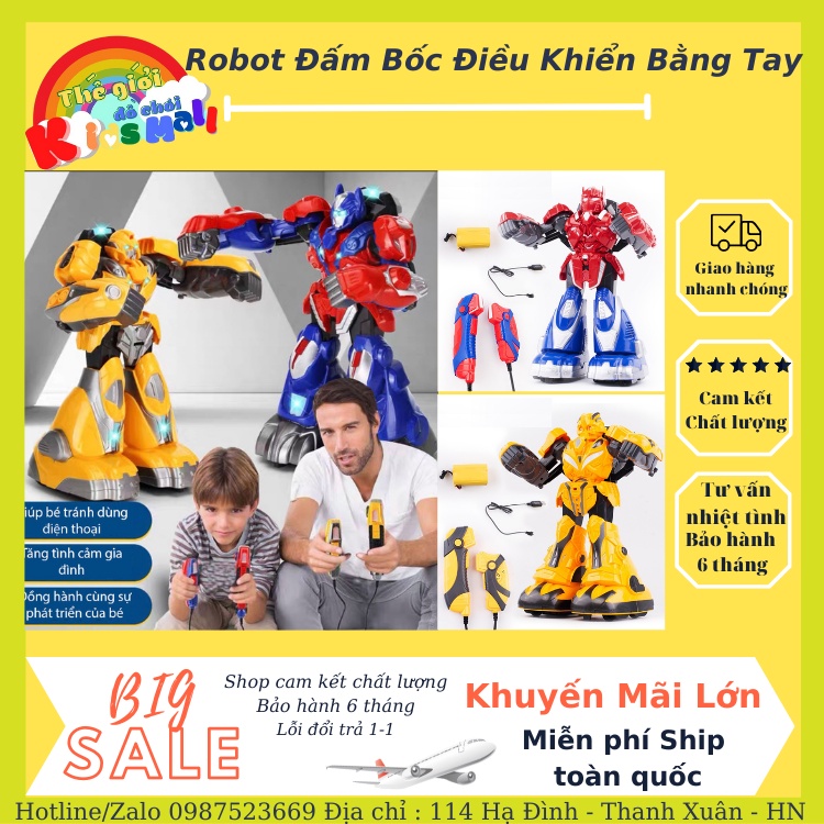 Robot Đấm Bốc Điều Khiển Từ Xa Somatosensory 2.4G, Đồ Chơi Mô Hình Robot Thông Minh Chiến Đấu Bằng tay thật