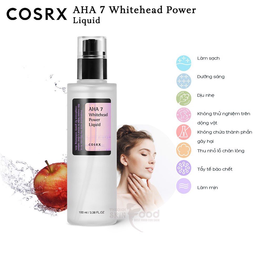 Cosrx hoạt chất dưỡng da AHA 7 Whitehead Power Liquid 100ml