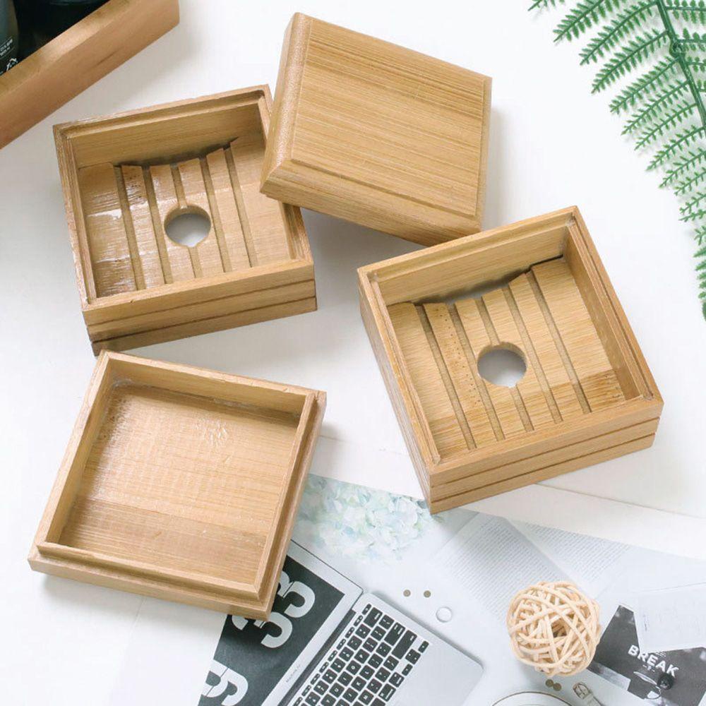 PISTA Khay Đựng Xà Phòng Bằng Tre Tự Dính Giúp Tiết Kiệm Không Gian