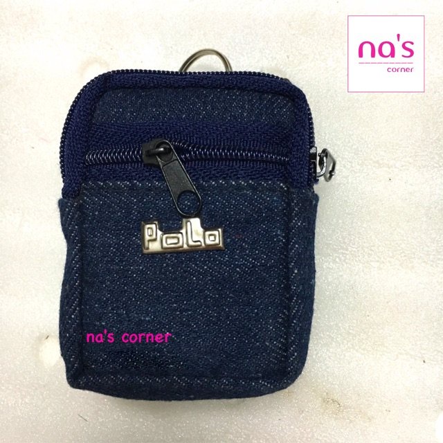 Móc khoá balo mini vải jean jeans đẹp