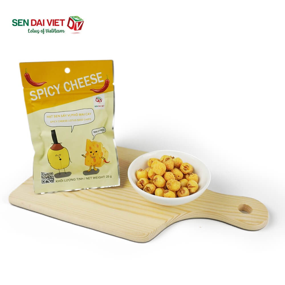 Hạt Sen Vị Phô Mai Cay-Béo Béo,Cay Cay-Sen Đại Việt-Gói 25g