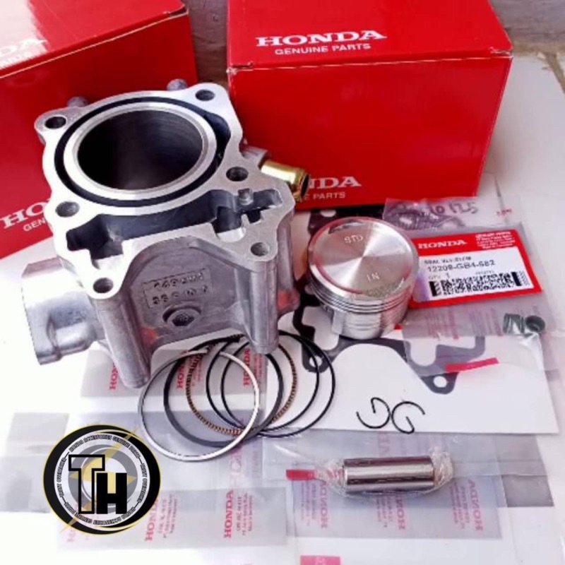 Lòng pittong bạc Click / Vario 2015-2018 hàng nhập khẩu chính hãng HONDA INDONEISA