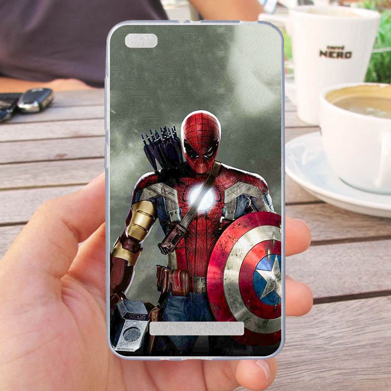 Ốp Lưng Silicon Dẻo Thiết Kế Hình Biệt Đội Siêu Anh Hùng Avengers # 3 Cá Tính Dành Cho Xiaomi Redmi 4a