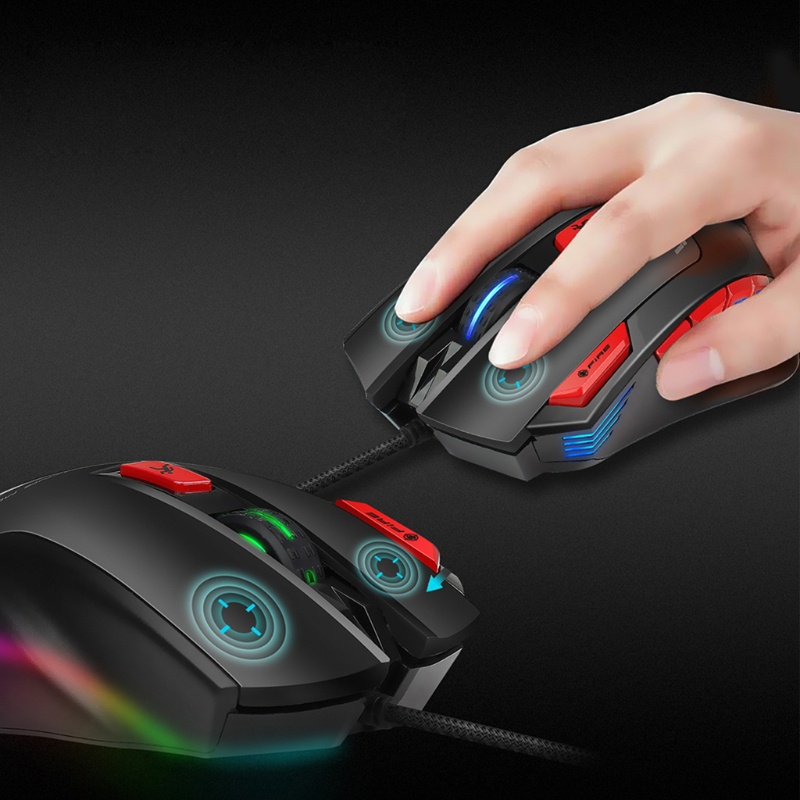 Chuột Chơi Game UTAKEE 6000 DPI Kèm Dây Cáp