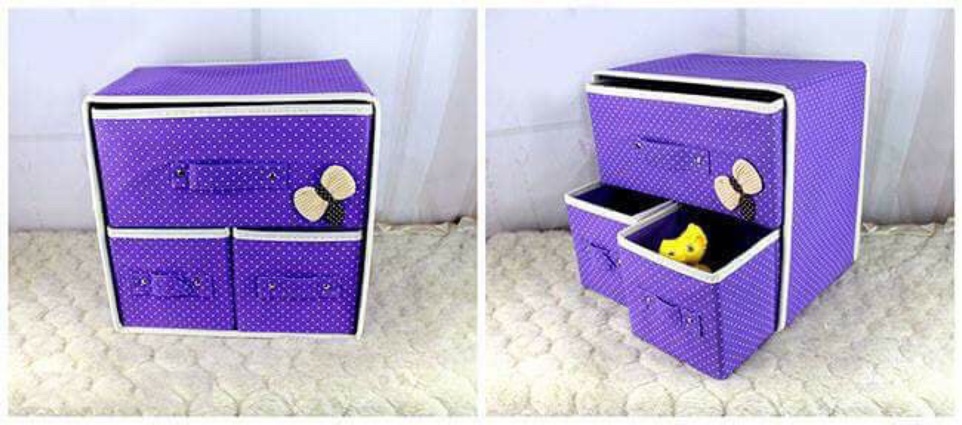 Hộp đựng đồ lót 3 ngăn(giao màu ngẫu nhiên)