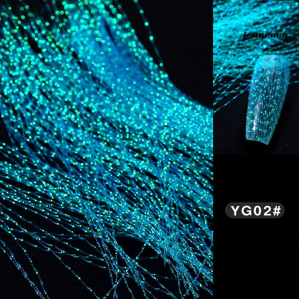 Sợi băng keo trang trí móng màu dạ quang nổi bật