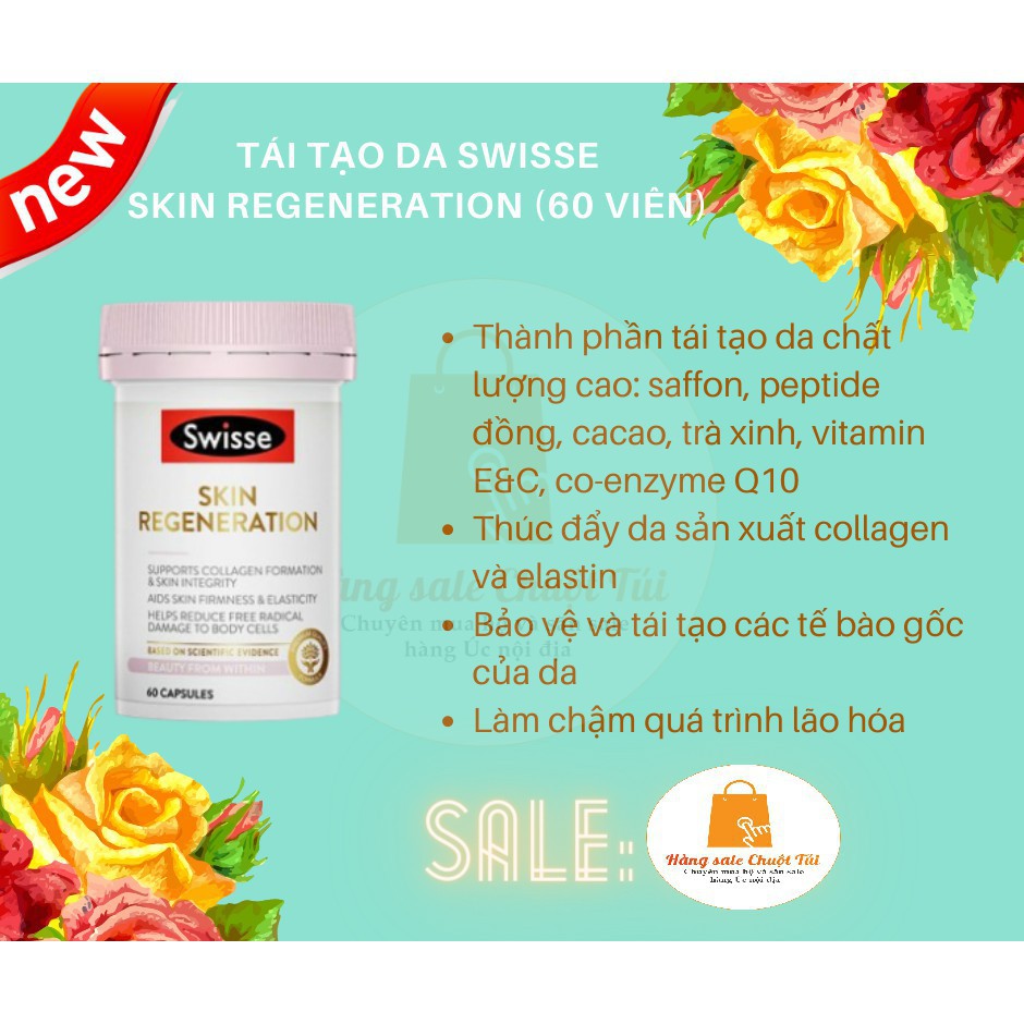 Viên tái tạo da SWISSE SKIN REGENERATION 60 viên - Hàng Úc nội địa | BigBuy360 - bigbuy360.vn