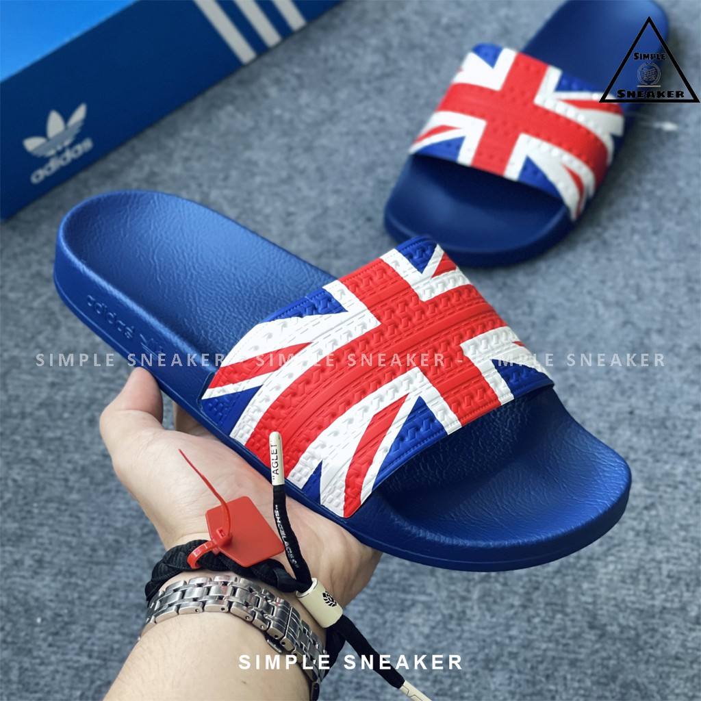 Dép Adidas Adilette Italy Chống Nước Chính Hãng 🔴SIMPLE SNEAKER🔴 Adidas Dép Lá Cờ Quốc Kỳ Các Nước G55379-G55377-G55380
