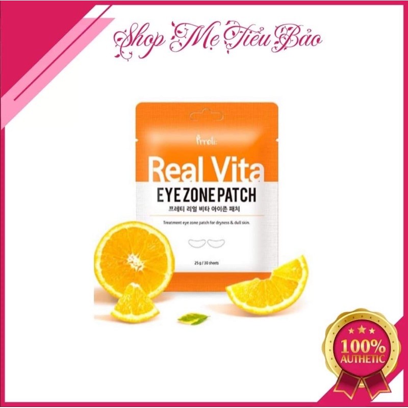 [1 gói 30 miếng] Mặt nạ mắt Prreti Real Vita Eyezone Patch