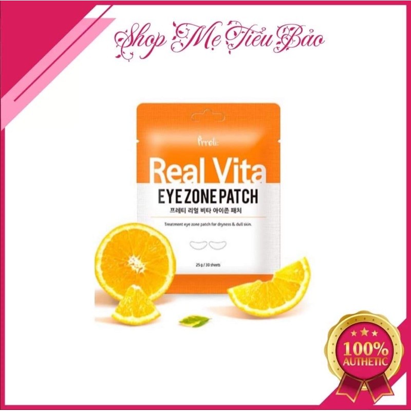 [1 gói 30 miếng] Mặt nạ mắt Prreti Real Vita Eyezone Patch