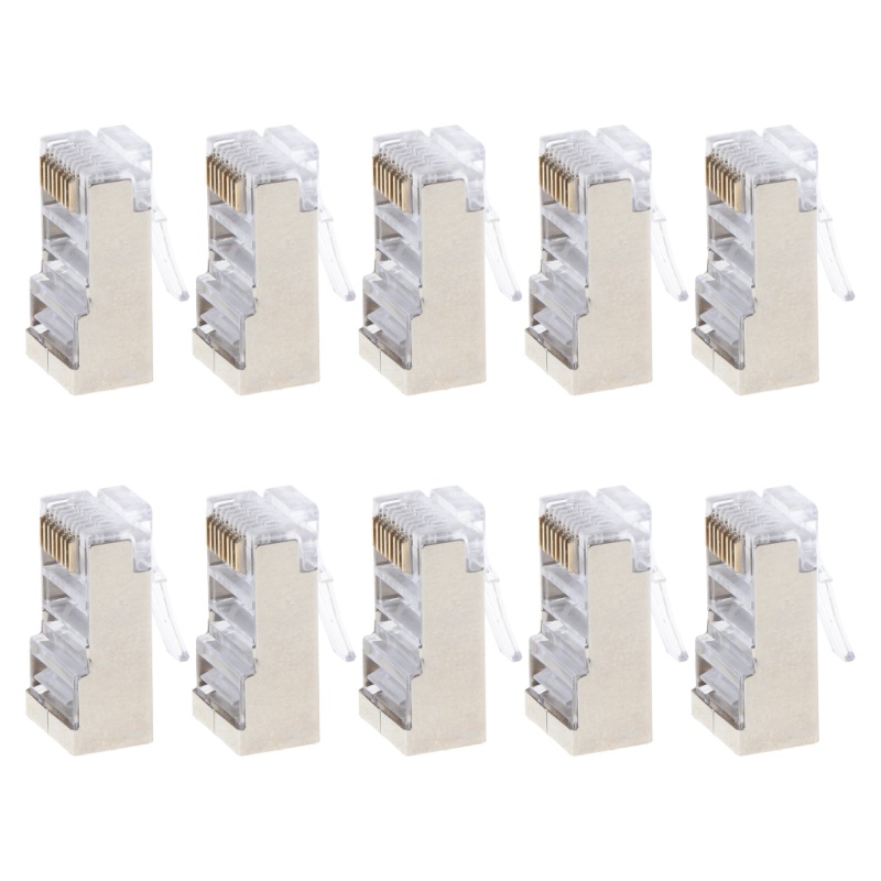 10 Đầu Nối Dây Điện CAT-6 RJ45 Cat6