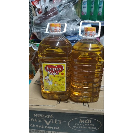 Dầu ăn Happy koki 5L.