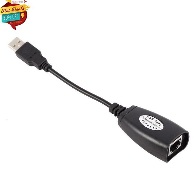 Cáp Nối Dài 50m Usb 2.0 Sang Cat5 / Rj45 / Cat6
