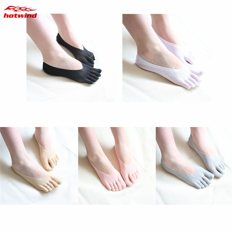 Cặp vớ silicone ngắn tàng hình thiết kế chống trượt cho nữ