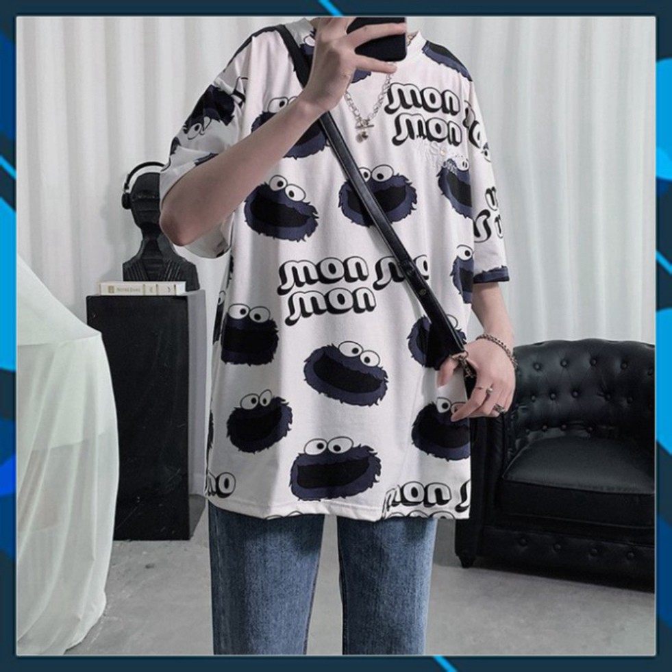 Áo Thun Tay Lỡ Form Rộng Mon Mon Siêu Hot🍁 Unisex nam nữ đều mặc được | BigBuy360 - bigbuy360.vn