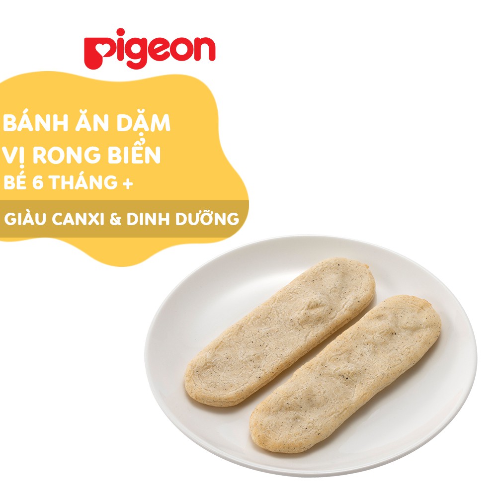 Bánh ăn dặm cho bé vị rong biển Pigeon 24g (6 túi/hộp)