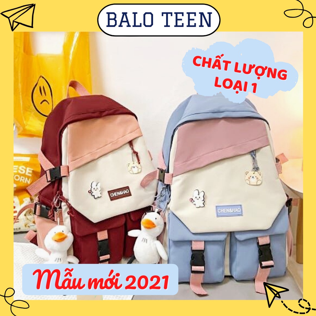 BALO ULZZANG TEEN NỮ NAM THỜI TRANG DÙNG ĐỂ ĐI HỌC, ĐI CHƠI - TÚI CẶP XÁCH THỜI TRANG PHỐI MÀU