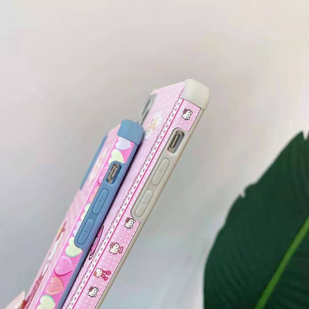 Ốp Điện Thoại Da In Hình Hello Kitty Đáng Yêu Cho Iphone 11 12 Pro Max Xs Xr 7 Plus | BigBuy360 - bigbuy360.vn