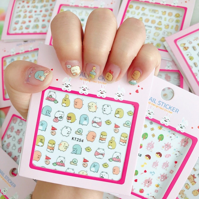 Sticker Dán Móng Tay Dễ Thương Làm Nail