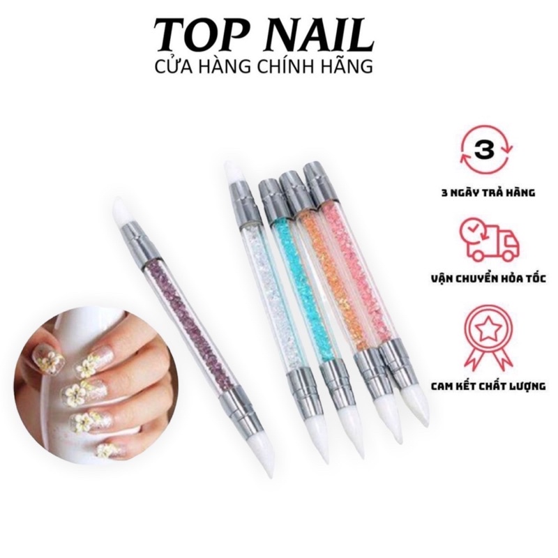 Bút silicone lẻ nặn gel khô,chà tráng gương,miết foil