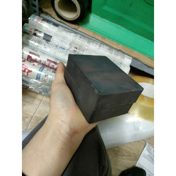 Nam châm Ferrite 100*75*25mm hút mạnh, nam châm đen bản to, nam châm hít sắt khối to