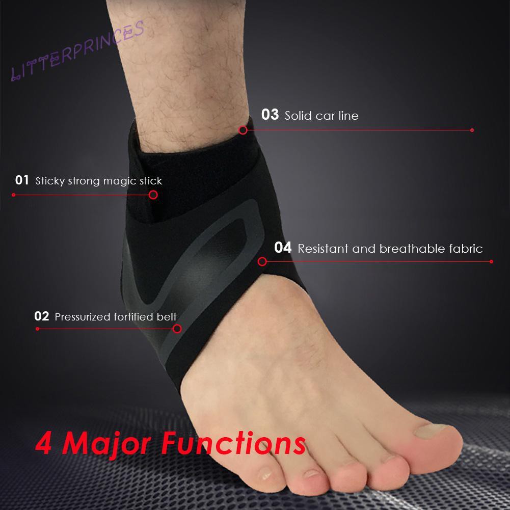 Litterprinces Compression Sports Basketball Ankle Support Breathable Ankle Brace Guard