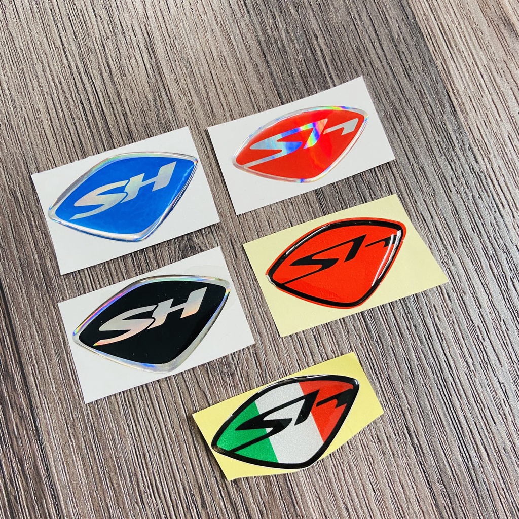 (HCM) TEM LOGO SH độ màu, tem phủ nhựa dẻo chữ SH nhiều màu lựa chọn
