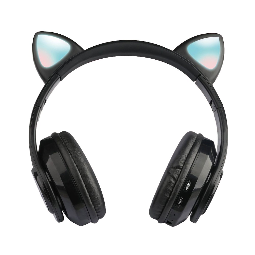 Rechargeable Cartoon Cat Ear Shape Wireless Bluetooth Headphone Gaming Headset