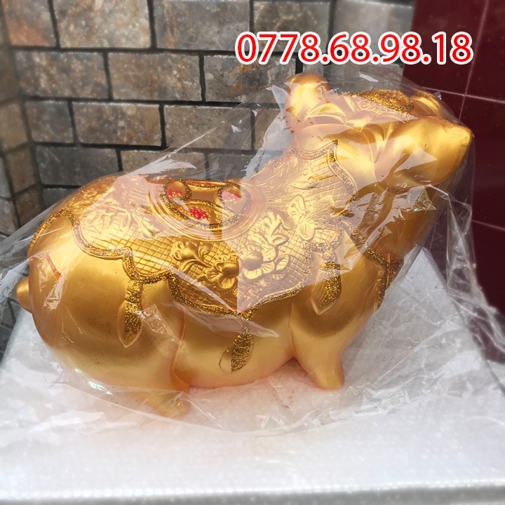 Heo đất to khổng lồ, lợn đất tiết kiệm size to dài 60cm, 65cm và 70cm