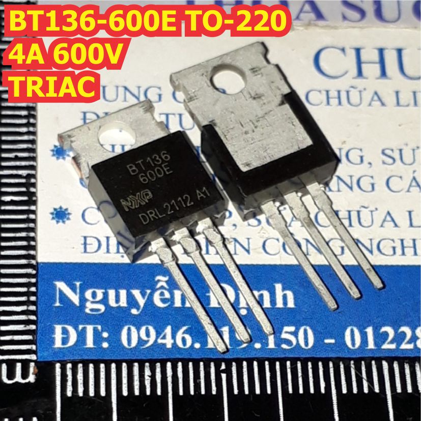 10 con BT136-600E BT136 600 TO-220 4A 600V TRIAC kde1310