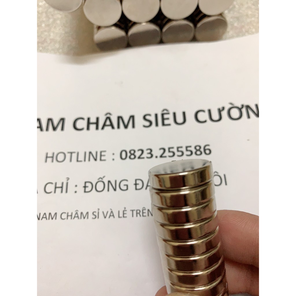 Nam châm viên vĩnh cửu 20x5mm từ tính cực mạnh