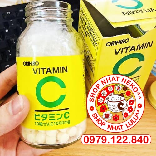 Lọ đựng viên Vitamin c orihiro 300 viên