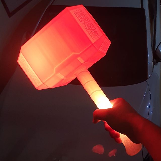 Đèn búa Thor (app IOS/Android) - 120 hiệu ứng mầu + 15 hiệu ứng nháy nhạc mic cảm biến + 50 hiệu ứng nháy nhạc PC | BigBuy360 - bigbuy360.vn