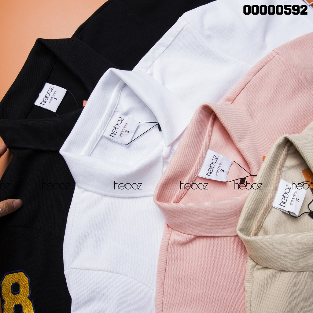 [HẾN STORE MENSWEAR] Áo polo Heboz gấu thêu 4M - hình thêu, vải co dãn tốt , vải đẹp - 00000592 - Hến Store Menswear