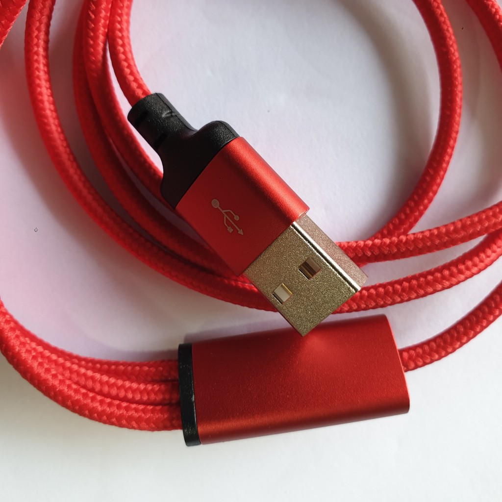 Dây sạc 3 đầu Hoco X14 sạc nhanh, cáp sạc 3 đầu bọc dù sạc pin siêu nhanh