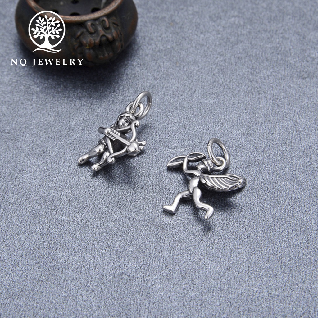Charm bạc thần tình yêu treo - NQ Jewelry