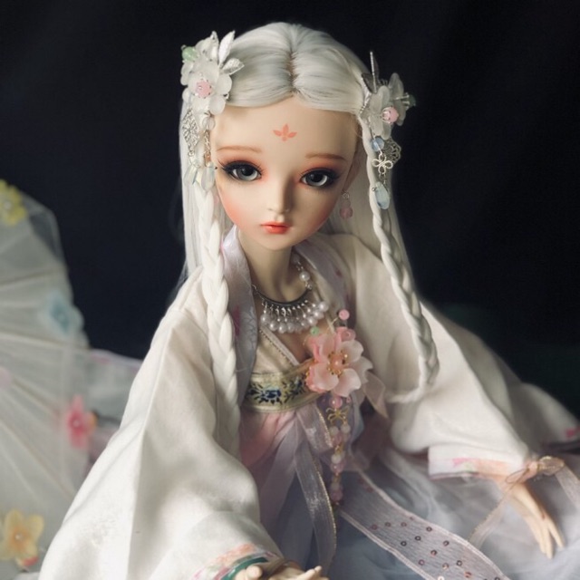 Bạch phát búp bê doris 60cm