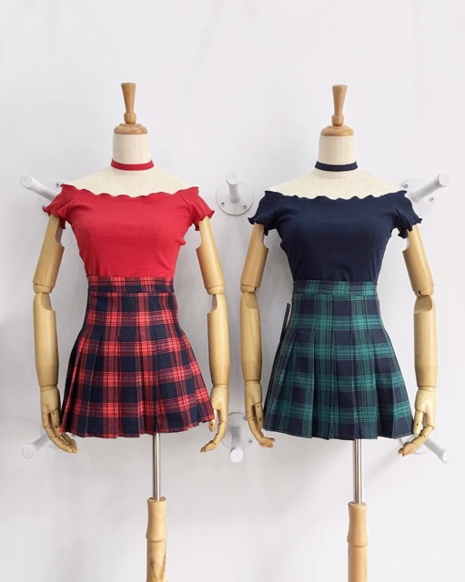 (Hỏa tốc, ảnh thật trải sàn)ÁO_CROPTOP_TRỄ_VAI_CUỐN_BIÊN