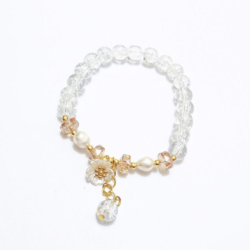 VANES1 Vòng Tay Vỏ Sò / Hoa Nhiều Màu Ngọt Ngào Thời Trang Mùa Hè